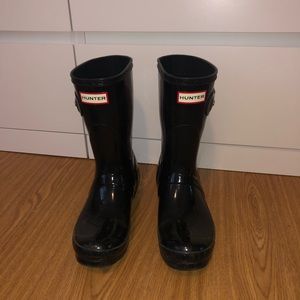 Hunter boots and socks